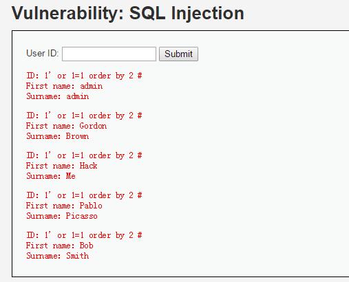 安全技能学习笔记——反射型 XSS 、SQL 注入 (非盲注)