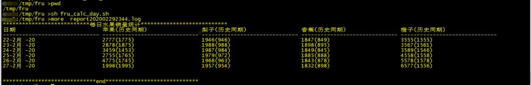 数据库查询历史同期和总计脚本