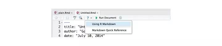 R Markdown与RStudio IDE深度结合