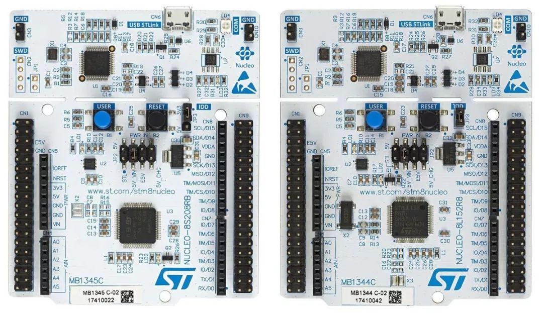 意法半导体推出首款STM8 Nucleo开发板，并支持Arduino IDE