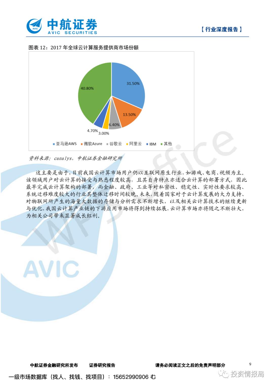 云计算产业链深度报告：乘云计算东风‚国内IT厂商腾飞