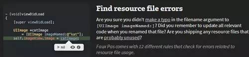 Xcode辅助工具Faux Pas：帮你找到各种隐形的bug