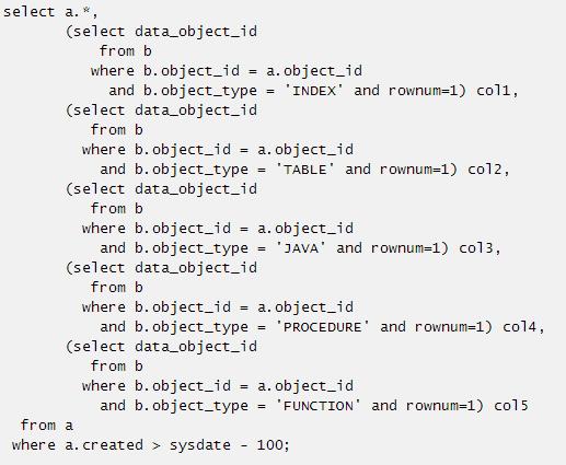 SQL为王：oracle标量子查询和表连接改写