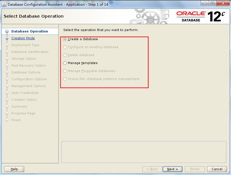 图解oracle 12C dbca创建数据库