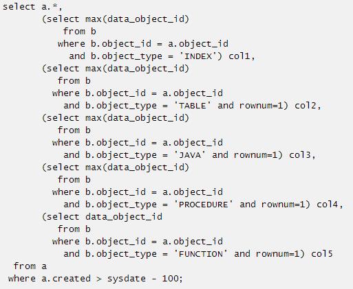 SQL为王：oracle标量子查询和表连接改写