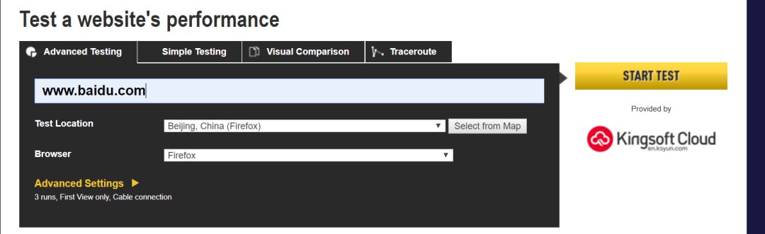 一个强悍的web性能测试工具--WebPageTest