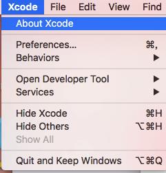 Xcode(v 8.3.3)菜单栏选项及作用介绍