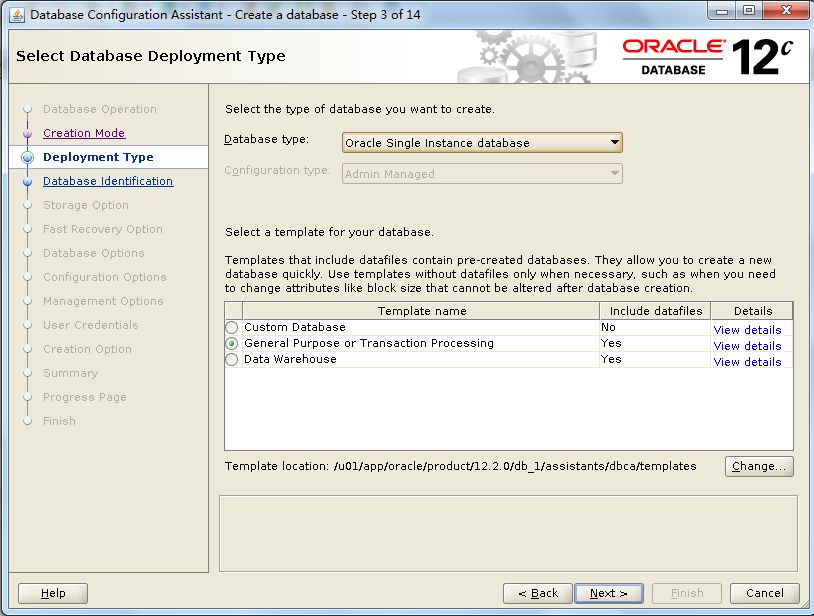 图解oracle 12C dbca创建数据库