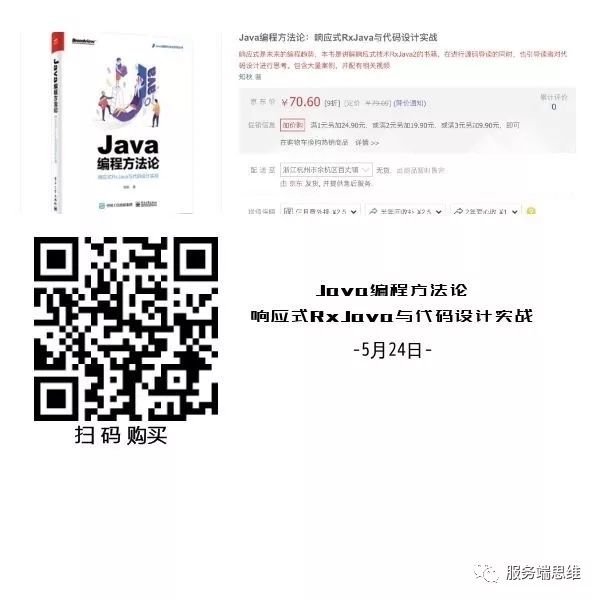 重磅！好友「知秋」的新书《Java编程方法论：响应式RxJava与代码设计实战》正式预售啦