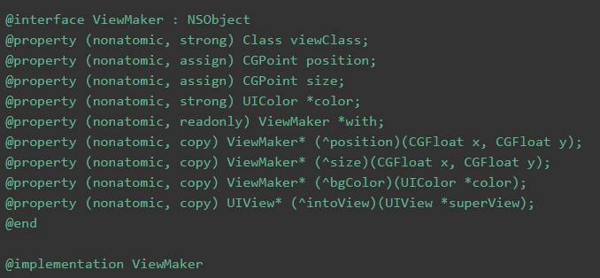 如何利用 Objective-C 写一个精美的 DSL ？