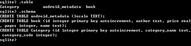 SQLite 数据库存储