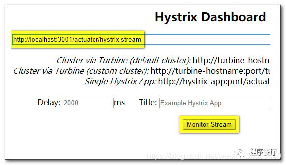 hystrix dashboard 断路器仪表盘