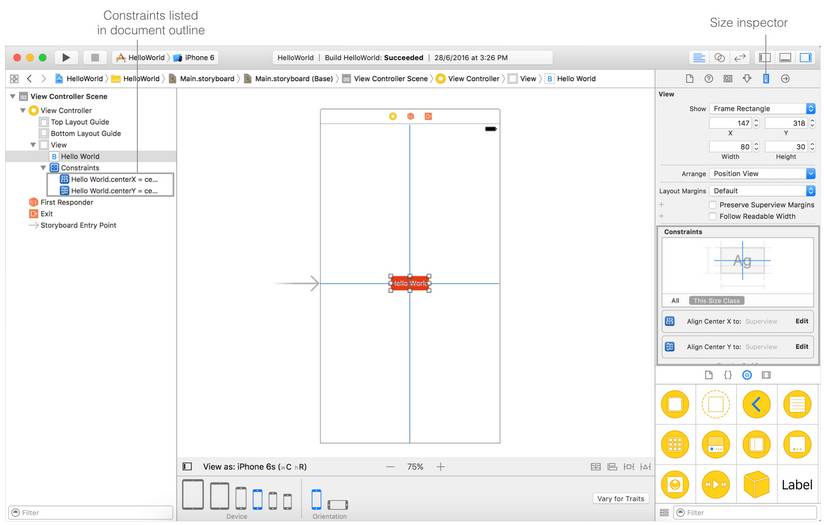 Xcode 8 Auto Layout新手体验