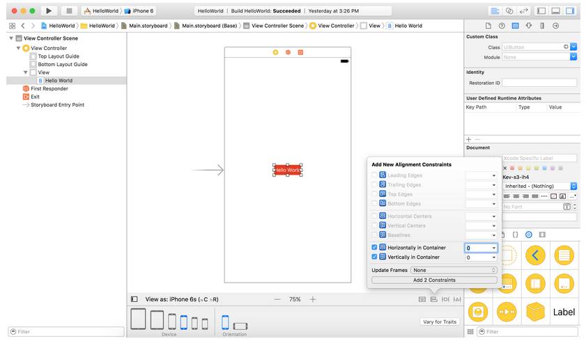 Xcode 8 Auto Layout新手体验