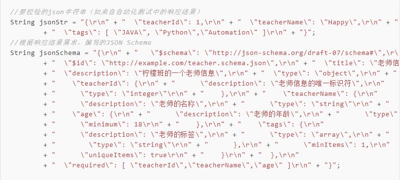 通过JSONSchema完成接口自动化测试的数据验证