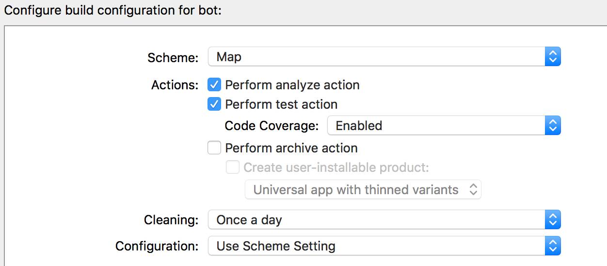 Xcode server持续集成测试跑起来