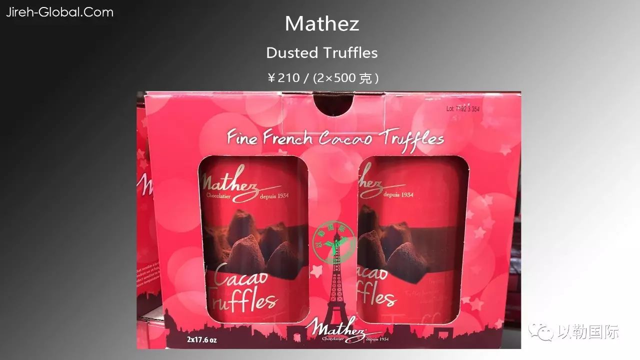 Mathez Cocoa Dusted French Truffles