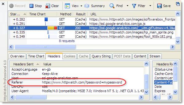 即使用了 https 也不要通过 query strings 传敏感数据