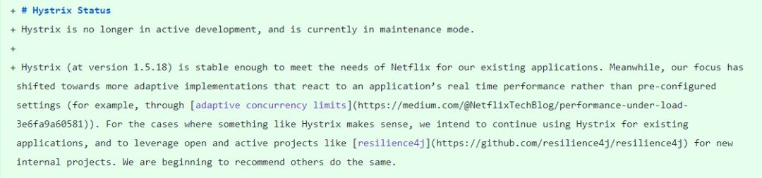 Netflix 宣布停止开发 Hystrix