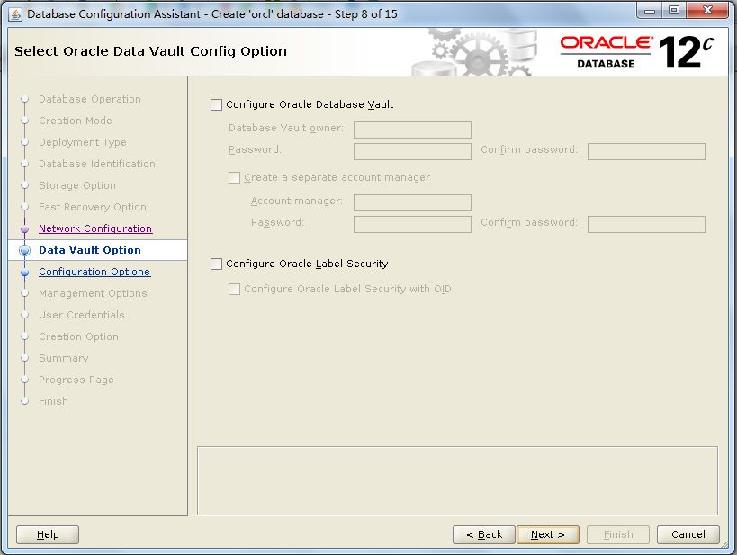 图解oracle 12C dbca创建数据库