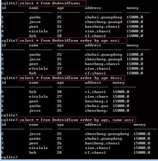 Sqlite 全面学习（二）