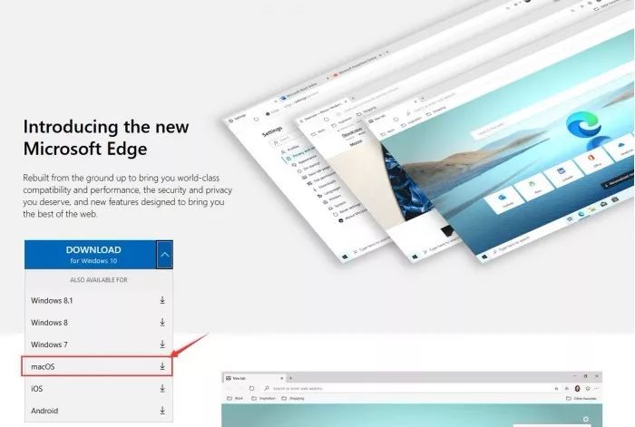 适用于macOS的新版Edge浏览器现开放下载