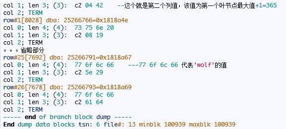 ORACLE 窥视索引内部结构（上）