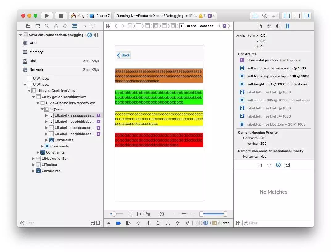 Xcode 8 的 Debug 新特性 —- WWDC 2016 Session 410 & 412 学习笔记