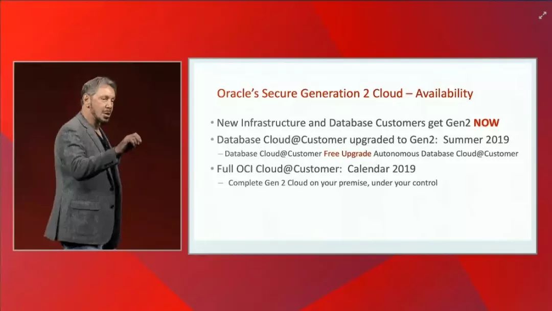 Oracle 2018 OOW: Cloud Generation 2--Larry Ellison