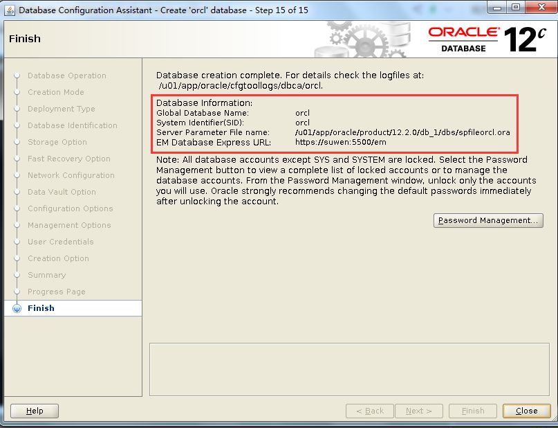 图解oracle 12C dbca创建数据库