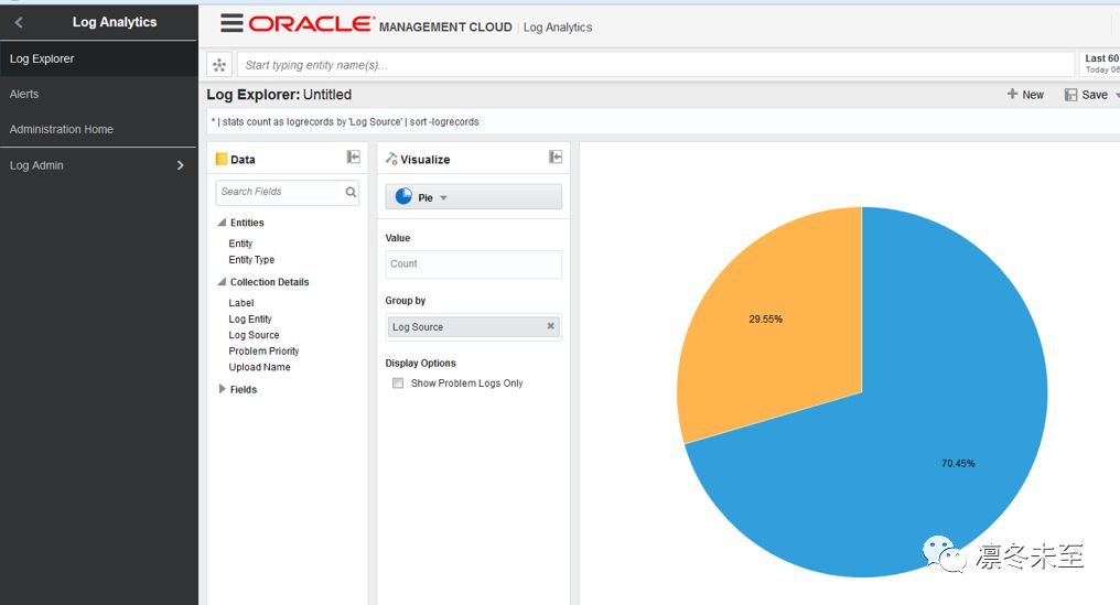 通过 Oracle 管理云自动收集日志做综合分析