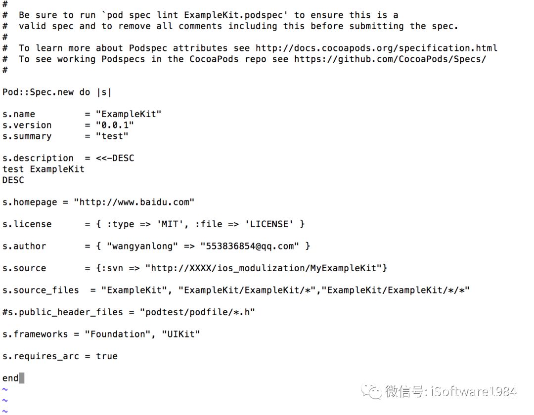 基于SVN服务器及cocoapods-repo-svn插件进行组件化私有库管理