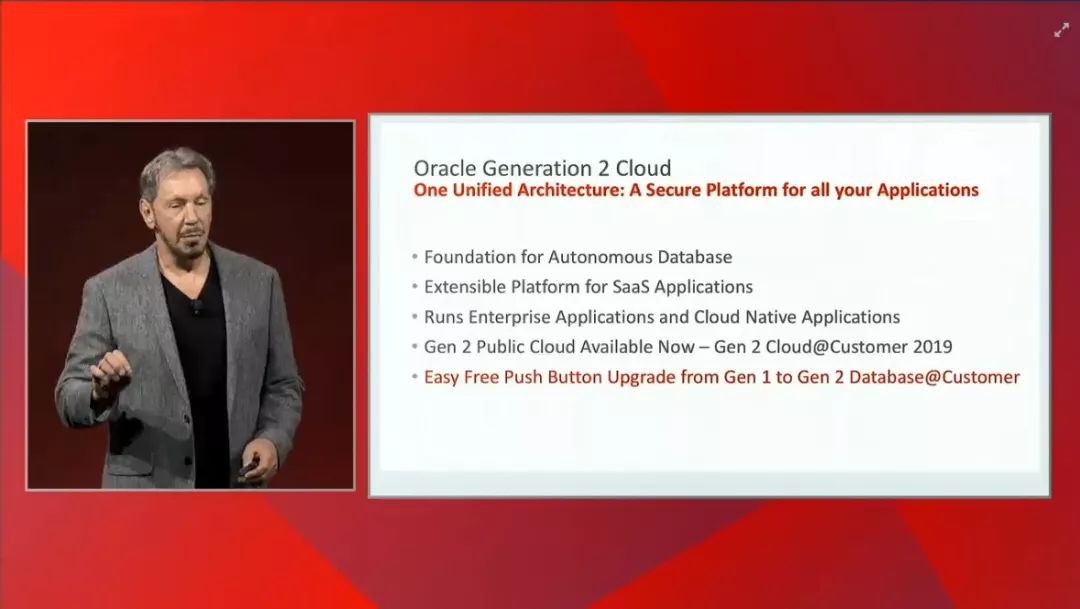 Oracle 2018 OOW: Cloud Generation 2--Larry Ellison