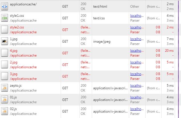 HTML5应用程序缓存Application Cache