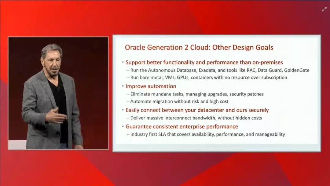 Oracle 2018 OOW: Cloud Generation 2--Larry Ellison