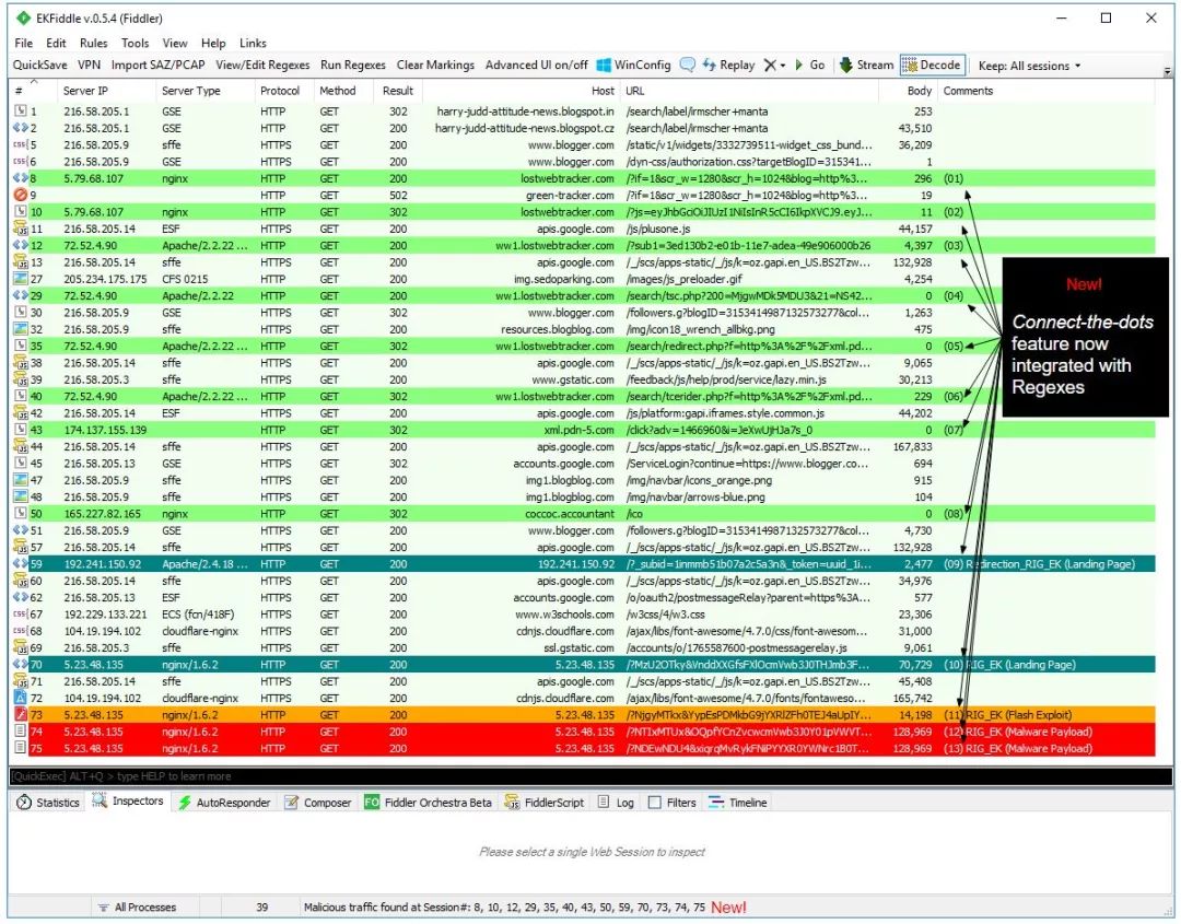 EKFiddle:基于Fiddler研究恶意流量的框架；QRadar远程命令执行细节（CVE-2018-1418 ）