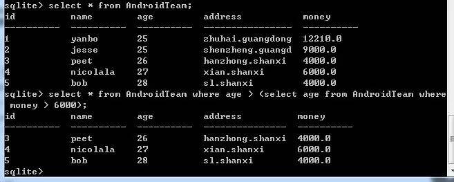 SQLite 全面学习（二）