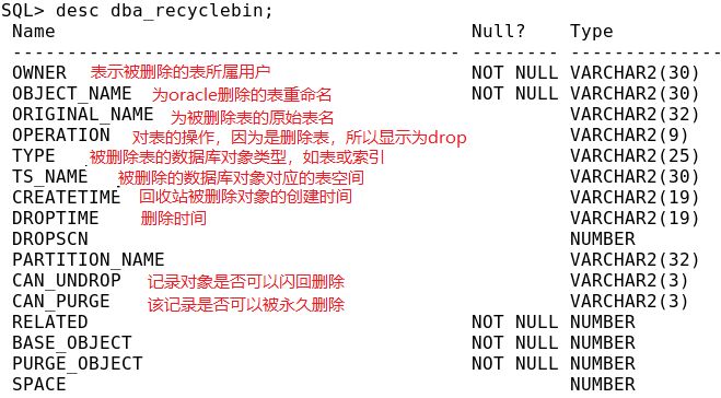 Oracle（十二）闪回删除