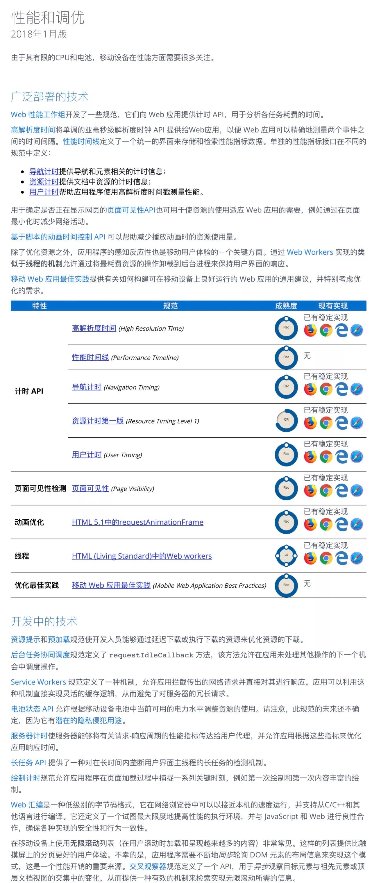 W3C发布2018新版移动Web应用发展路线图