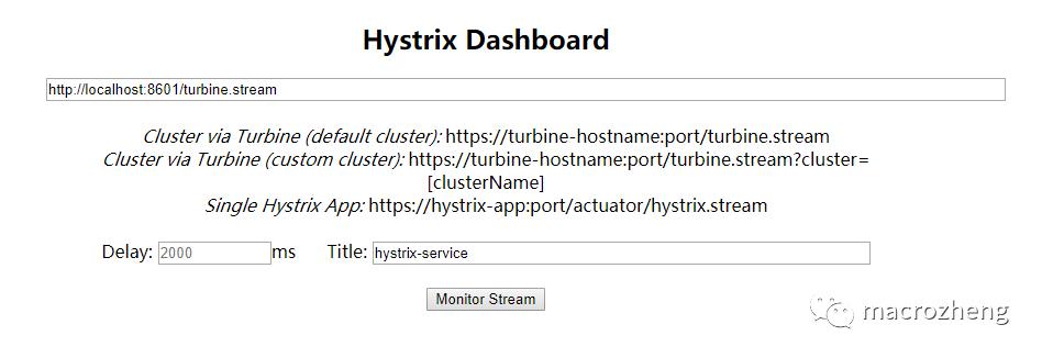 Hystrix Dashboard：断路器执行监控