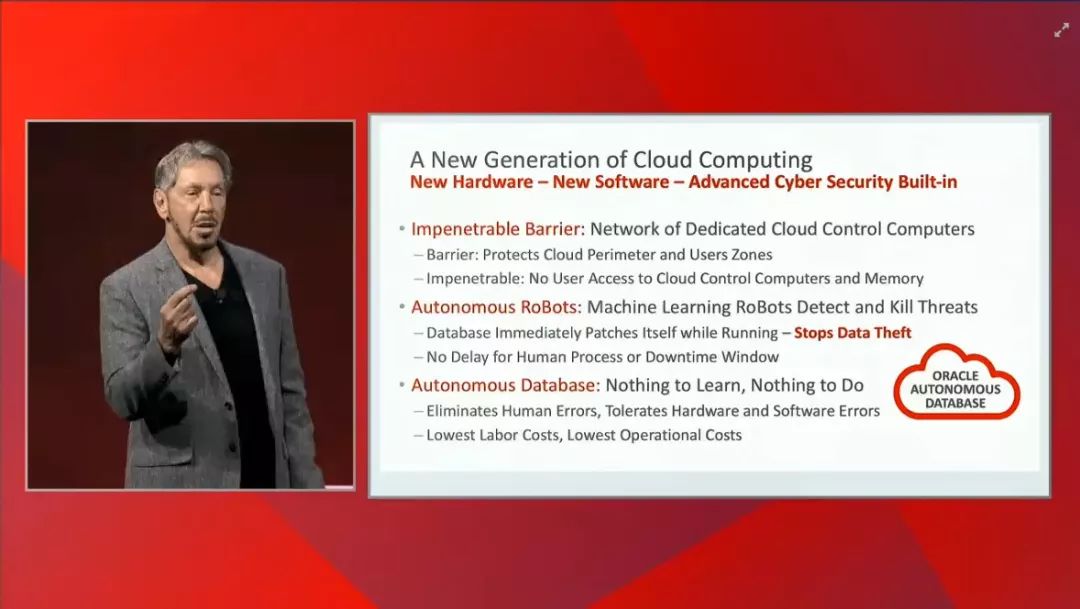 Oracle 2018 OOW: Cloud Generation 2--Larry Ellison