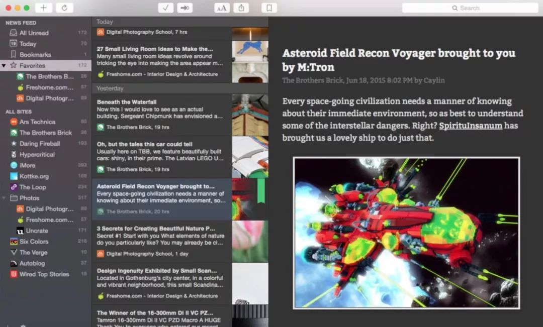 MacOS上值得一试的 RSS 阅读工具