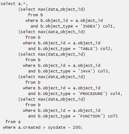 SQL为王：oracle标量子查询和表连接改写