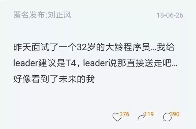 32岁程序员面试，因年龄太大被拒！网友：是领导能力差怕被超越