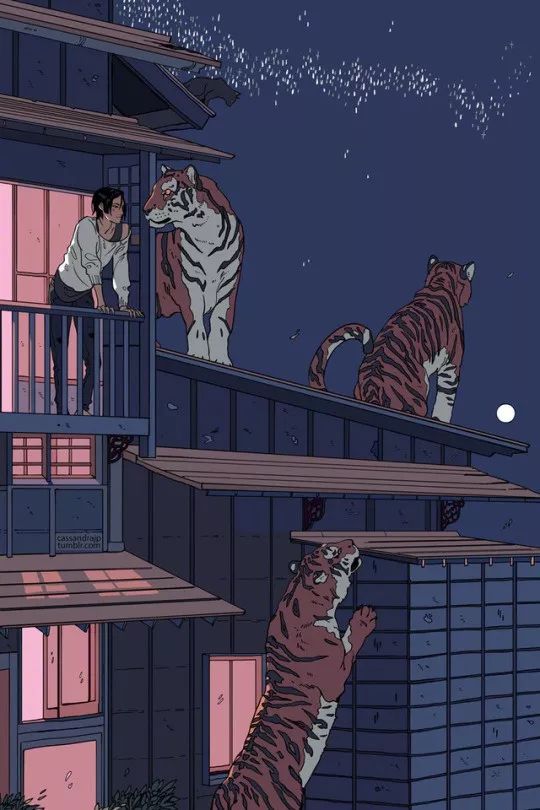 【插画师作品】第140期：美国插画师 Cassandra Jean 的人类与动物系列作品