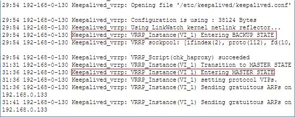 Haproxy+keepalived高可用集群实战