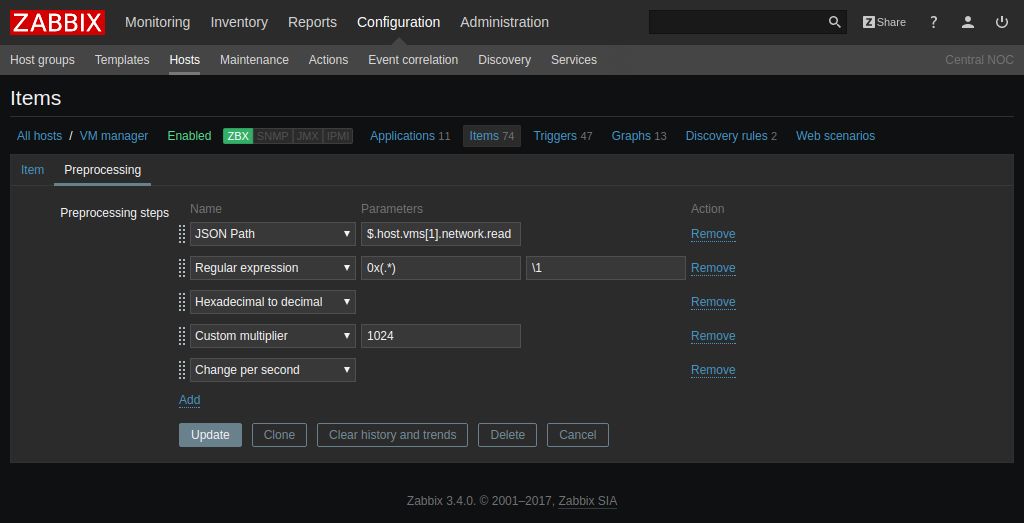 ZABBIX 3.4的新增功能，炫的眼花缭乱