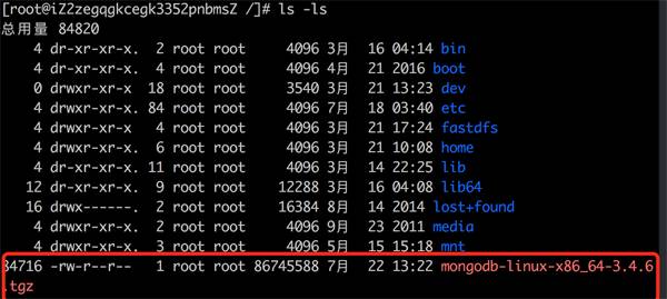 在 Linux 上配置 mongodb