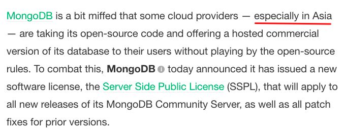 看不惯某些云厂商的行为，恼火的 MongoDB 只好改协议了